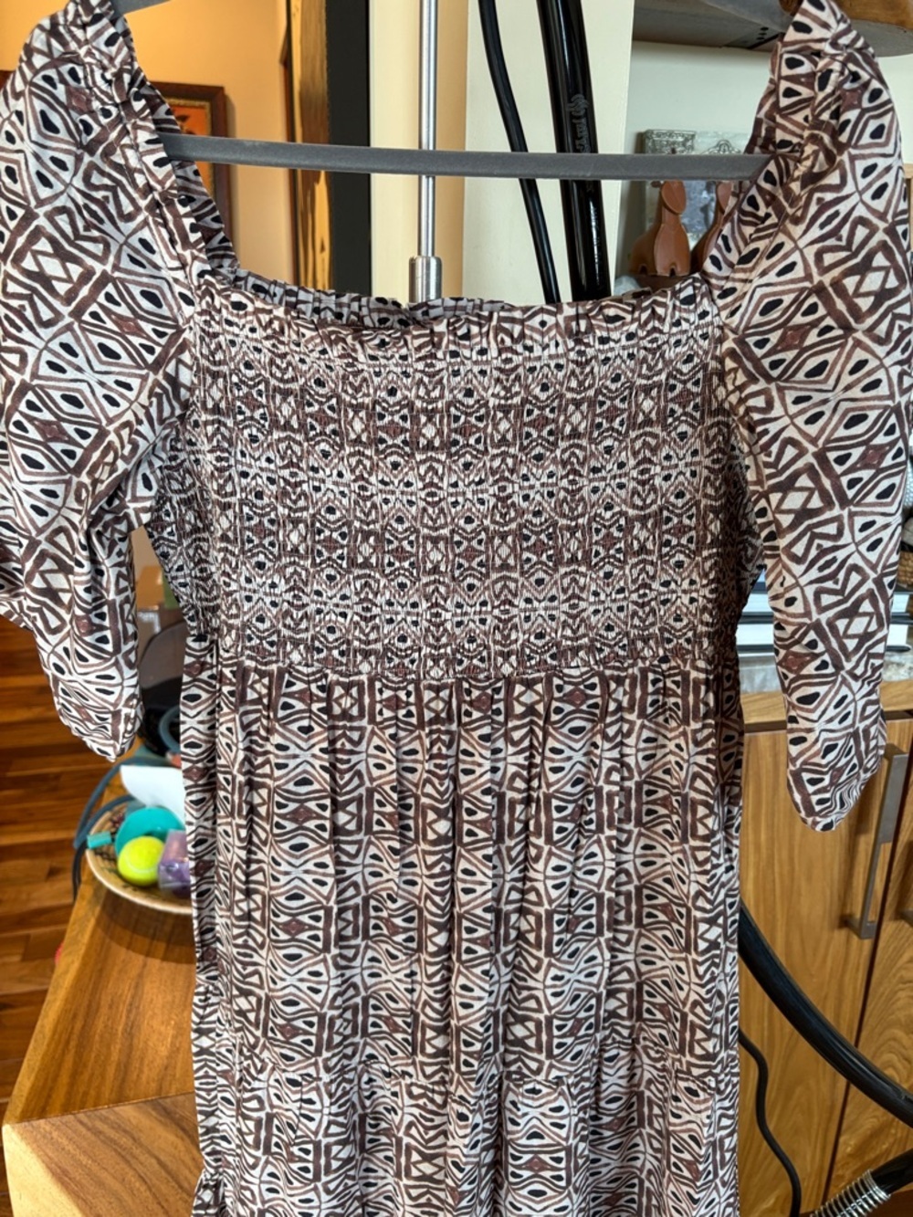 Noonday Bagru Smocked Maxi - Picture 4 of 5